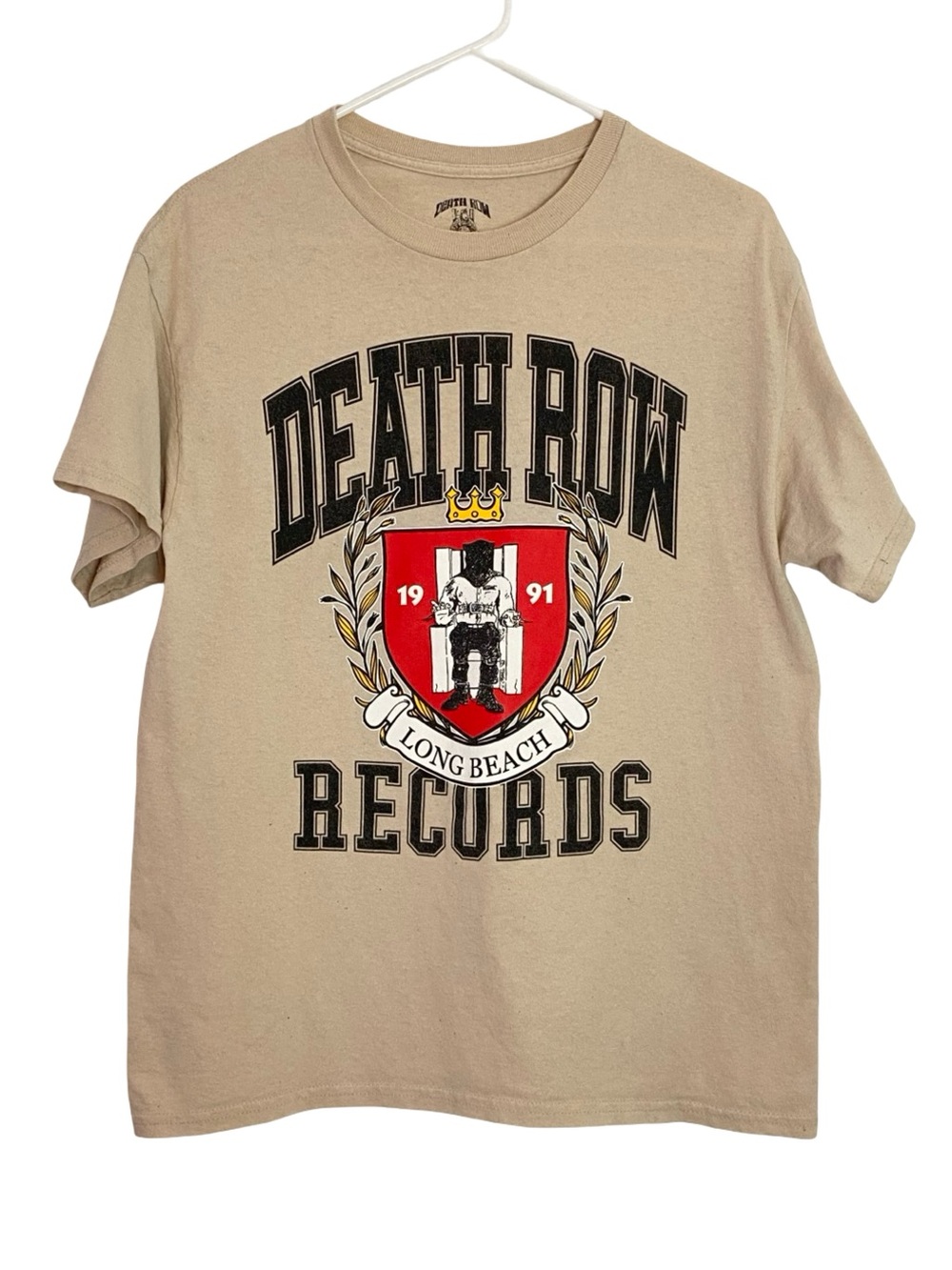 Death Row Records Tee Tshirt Mens Unisex Size Medium Chest 19 Length 27 T-Shirt